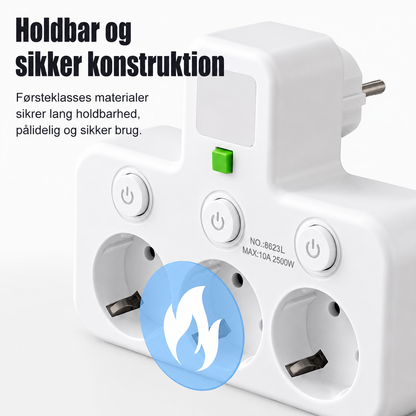 🎉 Nytårsgave – 50 % RABAT!🔌 Intelligent stikdåse med USB og natlys – Alsidig og sikker!
