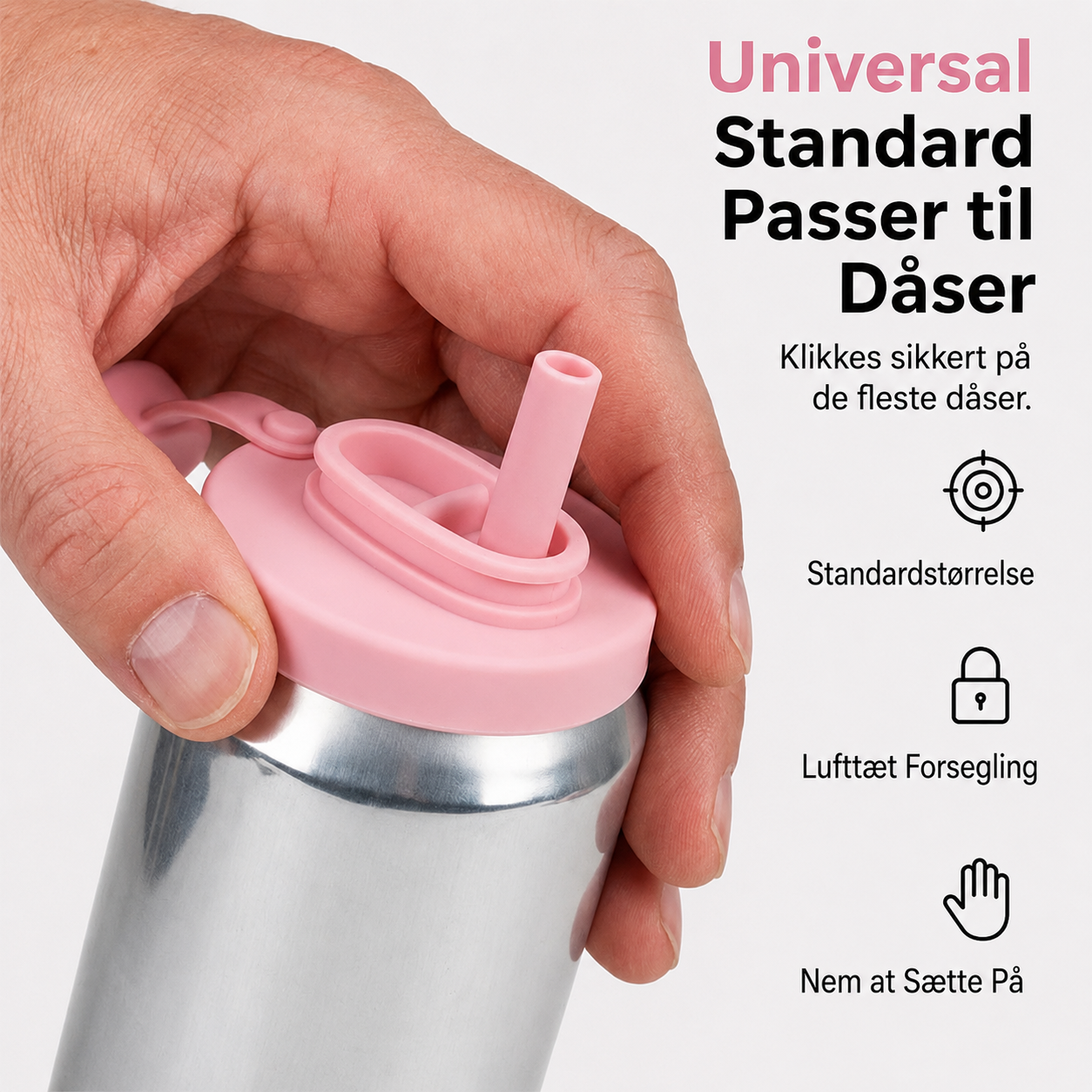 🌞Sommertilbud: 50 % rabat!🥤Silikonelåg til dåser med sugerør – lækagefrit låg til almindelige drikkedåser