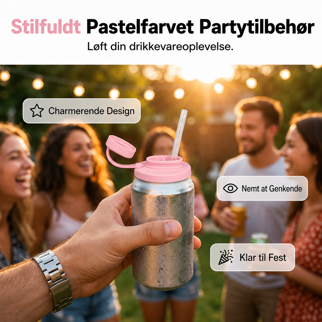 🌞Sommertilbud: 50 % rabat!🥤Silikonelåg til dåser med sugerør – lækagefrit låg til almindelige drikkedåser