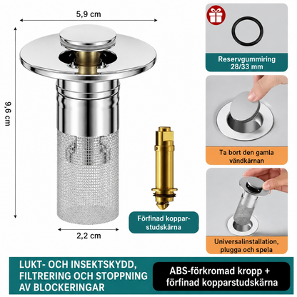 🔥Køb 3, få 2 gratis🔥Gulvafløbsfilter i rustfrit stål