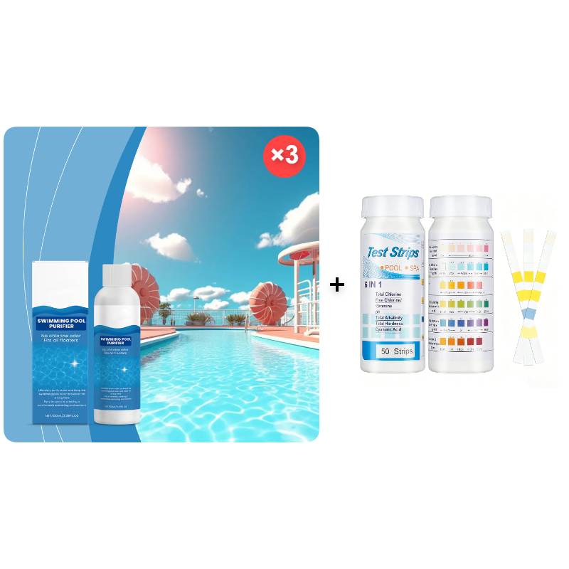 💧 Rengøringsvæske til swimmingpools – krystalklart vand uden besvær! ✨ Nu er det slut med grønt vand og stærke kemikalier – nyd et sundt og naturligt bad når som helst. 🏊‍♂️💙