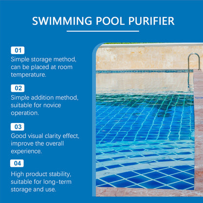 💧 Rengøringsvæske til swimmingpools – krystalklart vand uden besvær! ✨ Nu er det slut med grønt vand og stærke kemikalier – nyd et sundt og naturligt bad når som helst. 🏊‍♂️💙