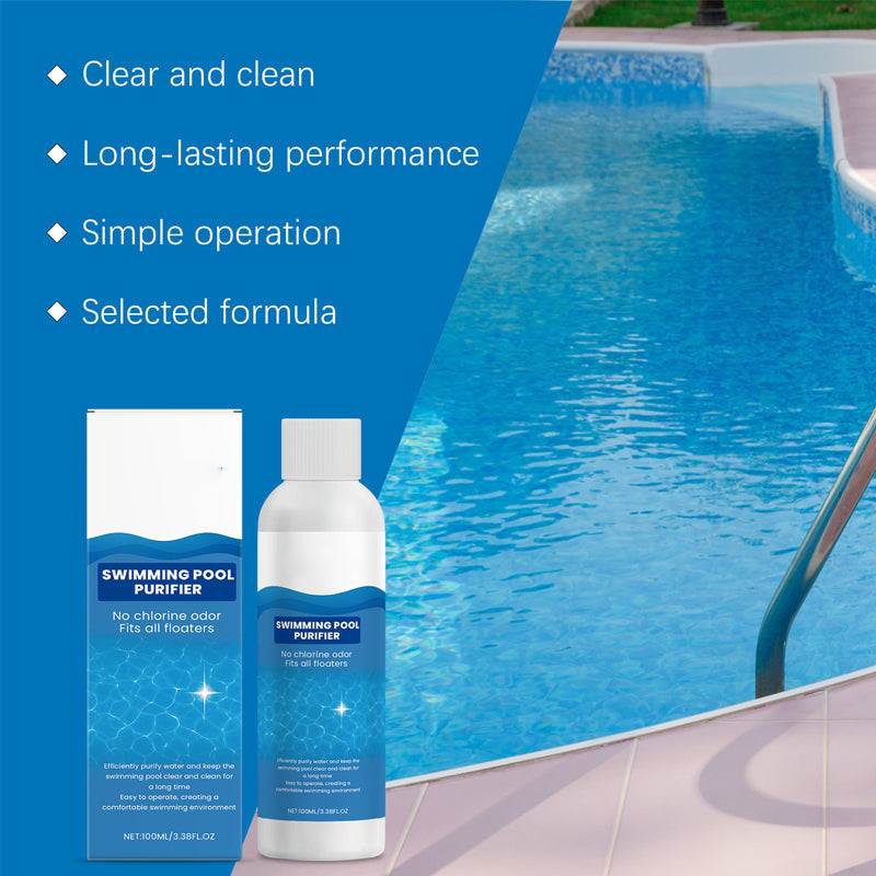 💧 Rengøringsvæske til swimmingpools – krystalklart vand uden besvær! ✨ Nu er det slut med grønt vand og stærke kemikalier – nyd et sundt og naturligt bad når som helst. 🏊‍♂️💙