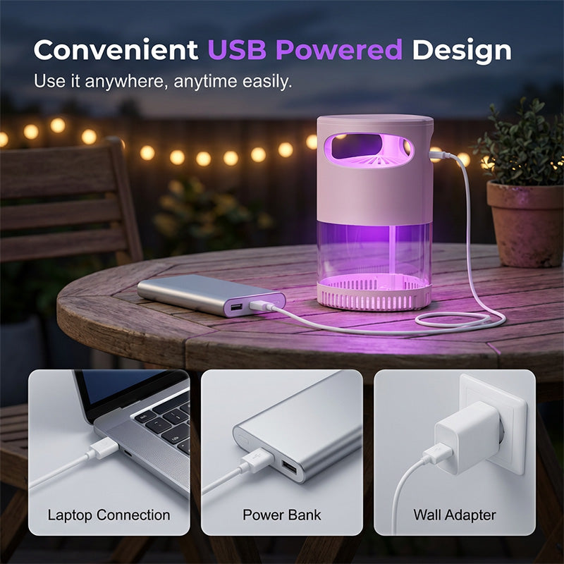 🦟 50 % RABAT! UV-myggelampe – støjsvag, USB-drevet, uden kemikalier. Over 50.000 solgt! 🔇🌙